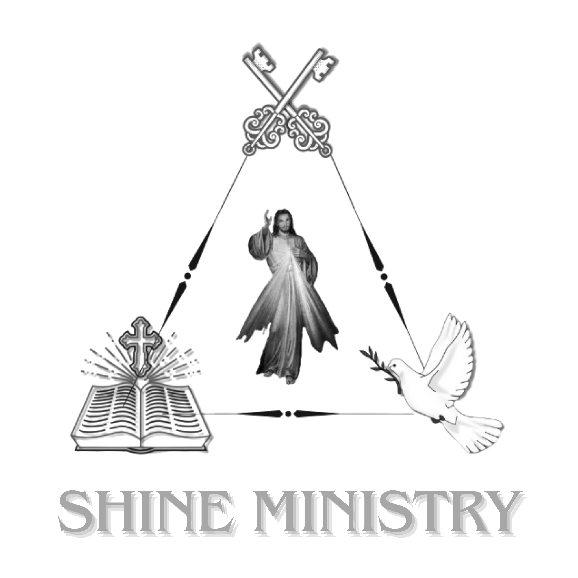 Shine Ministry Logo (B&W)